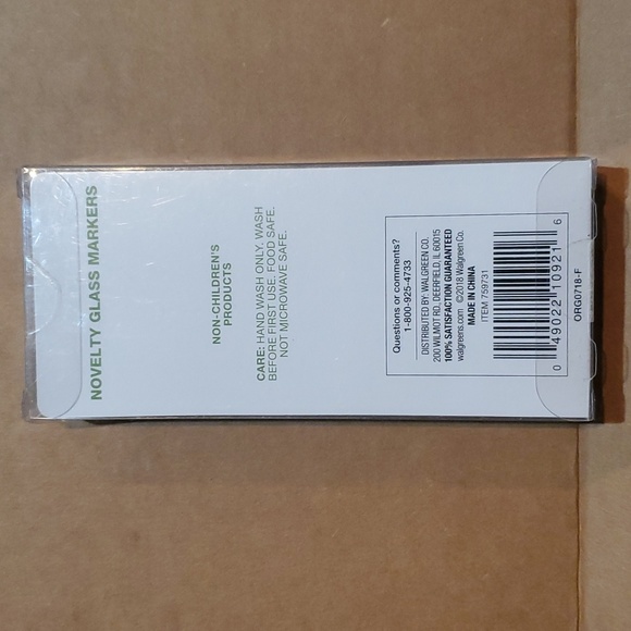 2/$8 🎉 6 Watermelon Novelty Glass Markers 🍷 - Picture 2 of 2